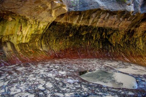 Colourful Wall In The Subway, Zion National Park, UT