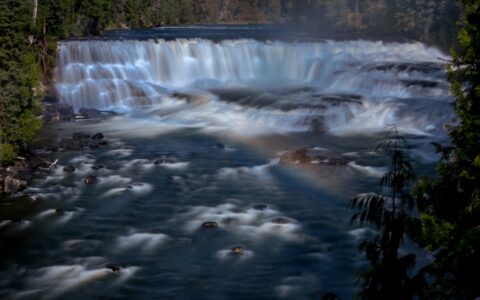 Dawson Falls After Rain In Wells Gray Provincial Park, BC