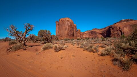 Driving Towards Artist Point, Monument Valley, AZ