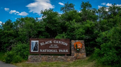Entrance To Black Canyon Of The Gunnison National Park, CO