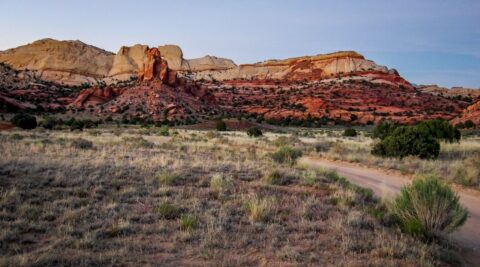 Evening Near Peek-A-Boo Arch On Burr Trail, Capitol Reef National Park, UT