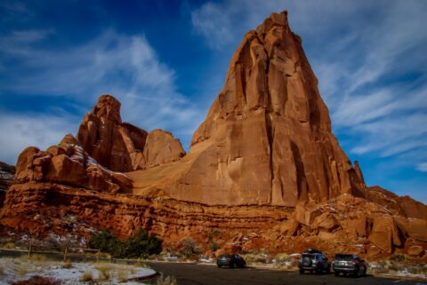 FJ Parked At Park Avenue, Arches National Park, Moab, UT