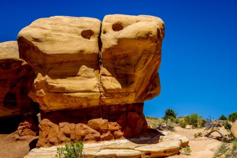 Fantastic Giant Figure In Devils Garden, Grand Staircase Escalante National Monument, UT