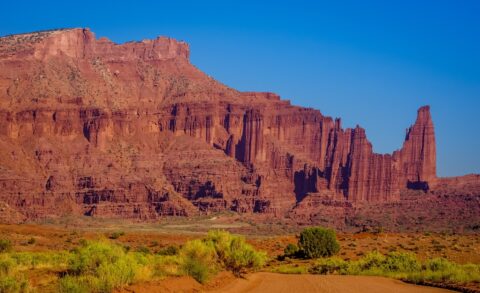 Fisher Towers At Sunset, Moab, UT