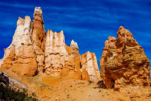 Hiking On Cold Winter Day Through Bryce Canyon National Park, UT