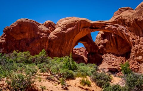 In Front Of Double Arch, Arches National Park, Moab, UT
