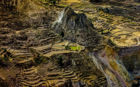Incredible Shapes And Colors Of  Colca Canyon, Peru
