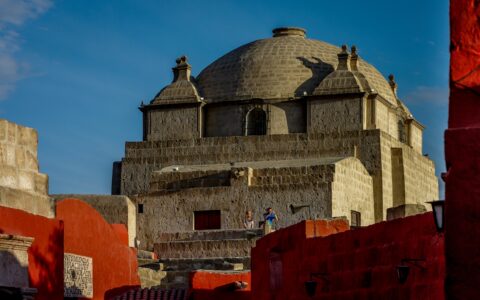 Big Dome Tower Inside Monasterio de Santa Catalina, Arequipa, Peru