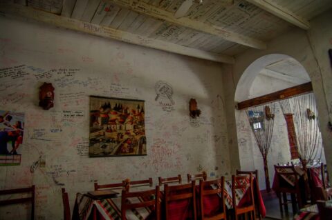 Interior of “La Taberna”, Nazca Peru
