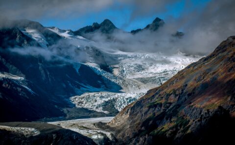 Jarvis Glacier Along Klondike Highway, Haines, AK