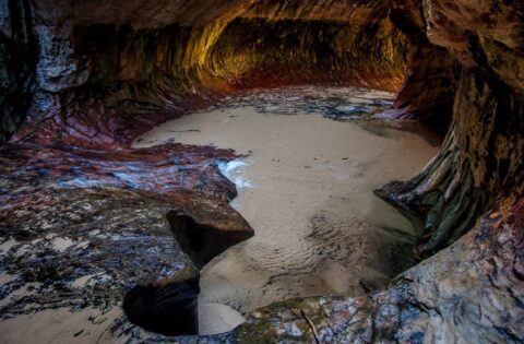 Left Fork of North Creek In The Subway, Zion National Park, UT