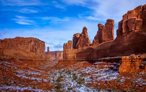Look Down The Park Avenue, Arches National Park, Moab, UT