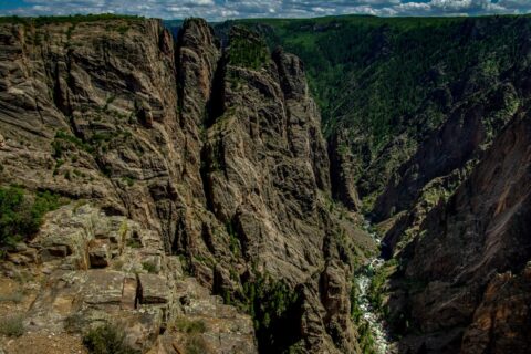 Big Island On The North Rim Of Black Canyon Of The Gunnison National Park, CO