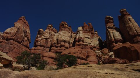 Look From Burning Hot Devil’s Kitchen,  Needles, Canyonlands National Park, UT
