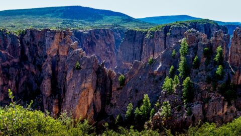 Look From Devil’s Overlook  Is  Black Canyon Of The Gunnison National Park, CO