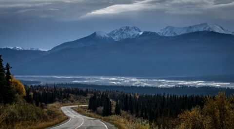 Look From Richardson Highway At Alaska State Parks, AK