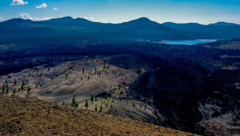 Look From The Cinder Cone Towards Butte Lake, Lassen Volcanic National Park, CA