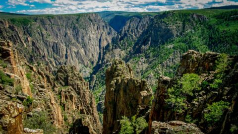 Look From The North Rim, Black Canyon Of The Gunnison National Park, CO