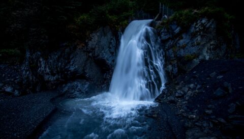 Lowell Creek Waterfall, Seward, AK