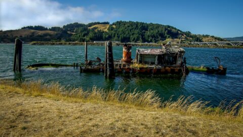 Mary D. Hume Steamer Wrack In Gold Beach, OR