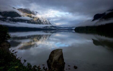 Morning Mist On The Chilkoot Lake, Haines, AK