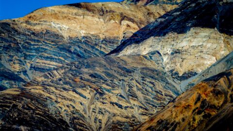 Painted Psychedelic By Nature, Hill In Death Valley National Park, CA