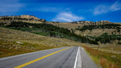 Highway 14 In Bighorn National Forest, WY