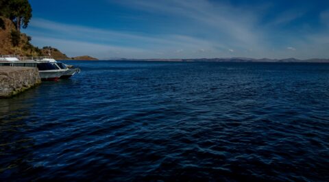 On Isla Taquile, Lake Titicaca, Peru