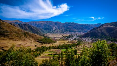 On The Bus Tour, Approaching Sacred Valley, Peru