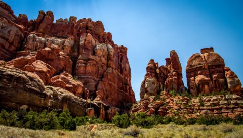 On The Trail Out Of The Devil’s Kitchen Towards Chesler Park, Needles, Canyonlands National Park, UT