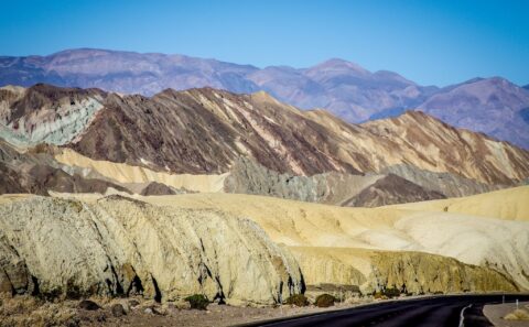 On the Highway 190 Through Death Valley National Park, CA