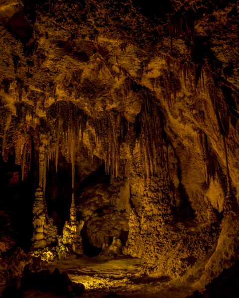 “Painted Grotto” In Carlsbad Cavern National Park, NM