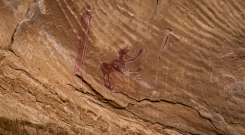 Pictograph in Black Dragon Canyon, San Rafael Swell, UT