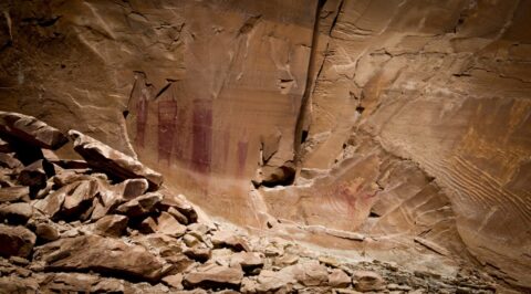 Pictographs in Black Dragon Canyon, San Rafael Swell, UT