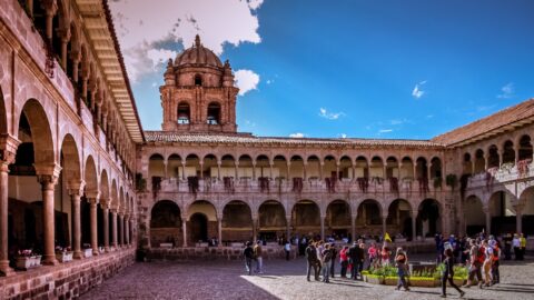 Qurikancha,  Courtyard, Cusco, Peru