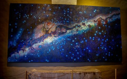 Qurikancha, Painting Of  Milky Way at Inca Temple of The Sun, Cusco, Peru