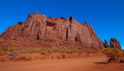 Rain God Mesa In Monument Valley, AZ