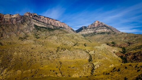 Red Rock Mountain Crest At The Bighorn National Forest, WY