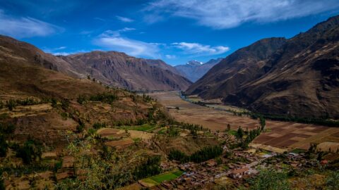 Rio Vilcanota Between Taray and Pisac In Sacred Valley, Peru