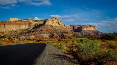 Scenic Drive In Capitol Reef National Park, UT