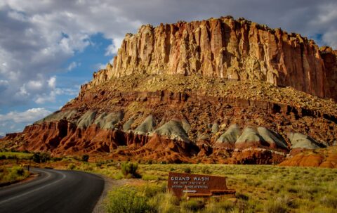 Scenic Drive In Capitol Reef National Park, UT
