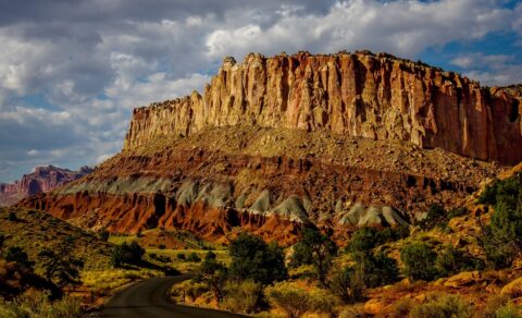 Scenic Drive In Capitol Reef National Park, UT
