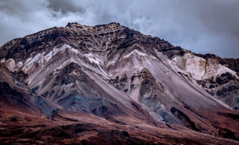 Scenic Hill At Polychrome Pass In Denali National Park, AK