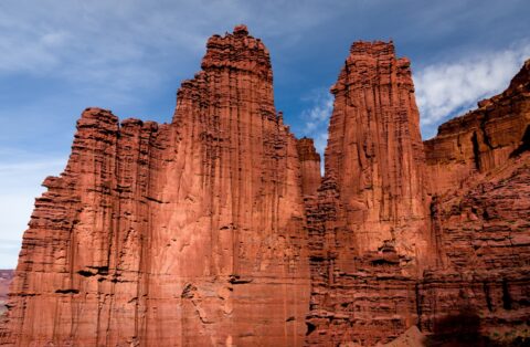 Cottontial and Echo Tower segments of the  Fisher Towers, Moab, UT
