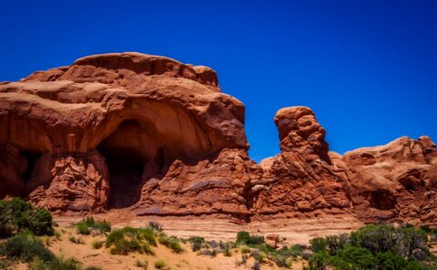 Sphinx Near Double Arch, Arches National Park, Moab, UT