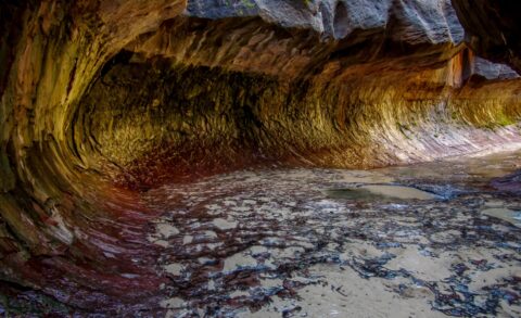 Shadows And Light In The Subway, Zion National Park, UT