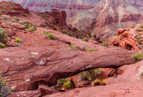 Small Arch On The Trail Around the Fisher Towers, Moab, UT