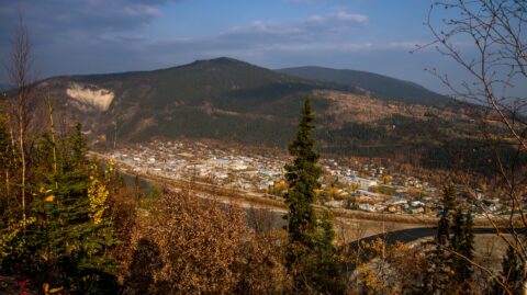 Smoky Sunday Evening In Dawson City, YT