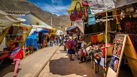 Sunday Market In Pisac, Sacred Valley, Peru