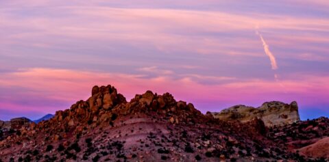 Surrealistic Sunset On Burr Trail, Capitol Reef, UT